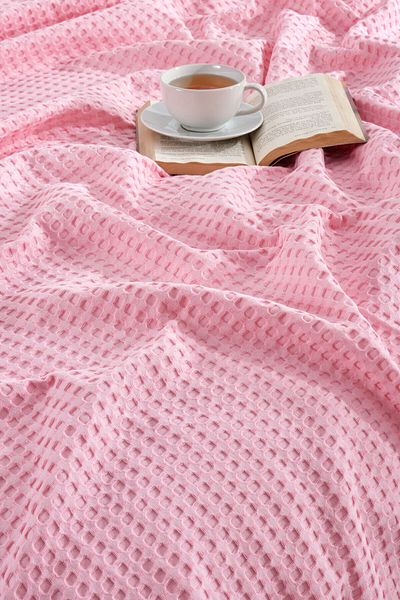 Naturosa Double Pink Color Pique 100% Cotton 200 X 220 cm