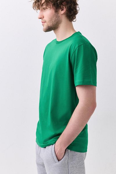 Trendiz Ανδρικό μπλουζάκι Basic Green - 100% Cotton 2091