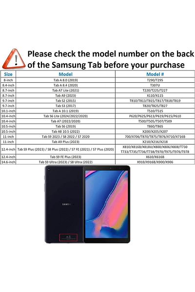 AWH Rotating Case for Samsung Galaxy Tab S6 Lite 10.4 [P620/P625/P613/P610] (Light Blue)