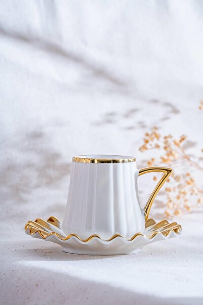 ACAR Cecily 6 Kişilik Kahve Fincanı Takımı - 90 ml KAI-07646