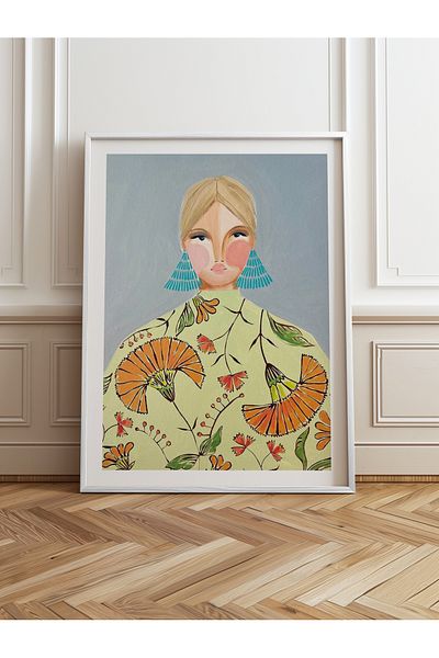 HOMEPACK Pictură cu un singur cadru din lemn Pictură poster dintr-o bucată TK/860