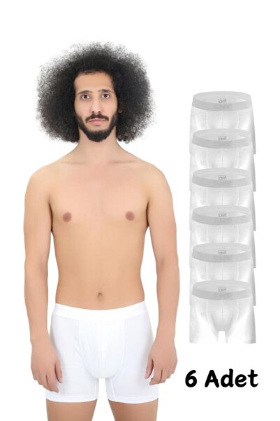 CNT بوكسر قطني للرجال من الليكرا في عبوة خاصة مكونة من 6 قطع