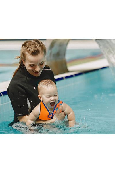 Babyjem Adjustable swimming vest for children 1-5 years, BabyJem, Orange