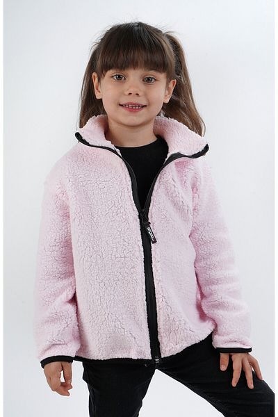 Monttini Girls' Welsoft Single Top Plush Sweatshirt Cardigan Jacket