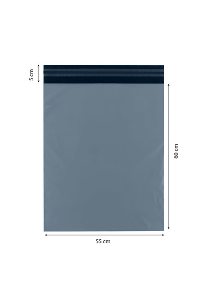Nisma Büyük Boy Cepsiz Kargo Poşeti (55×60+5) - 100 Adet