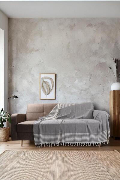 home zade home غطاء أريكة وأريكة مدخنة - 180×210 سم مربوط يدويًا