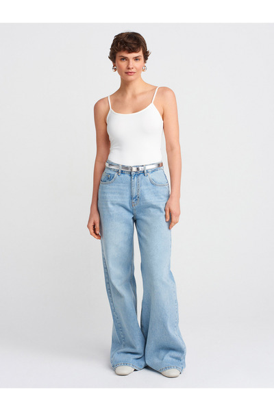 Dilvin 20901 Thin Strap Polyamide Ball-Ecru