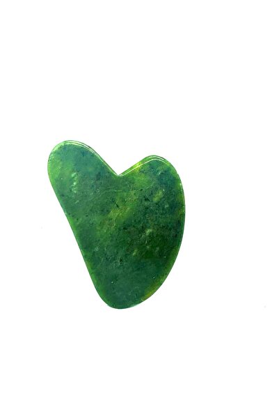 SMCHOME Yeşim Taşı Kalp Gua Sha Yüz Masaj Aleti Doğal Taş