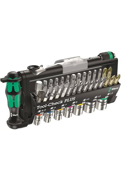 wera مجموعة رؤوس أداة Tool-Check Plus ذات مقبض رفيع 05056490001