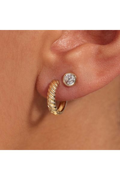 Beloro Jewels Monte Napoleone Celie 9 Karat Gold Ohrstecker Mit Zirkonia-steinen Bo360120