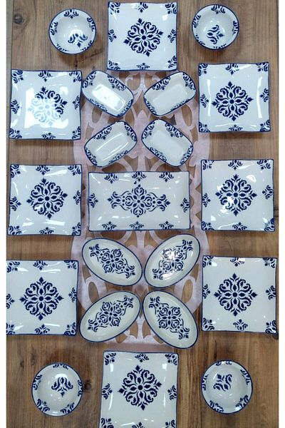 Borser Nettle Model 21 Piece Breakfast Set for 8 Persons