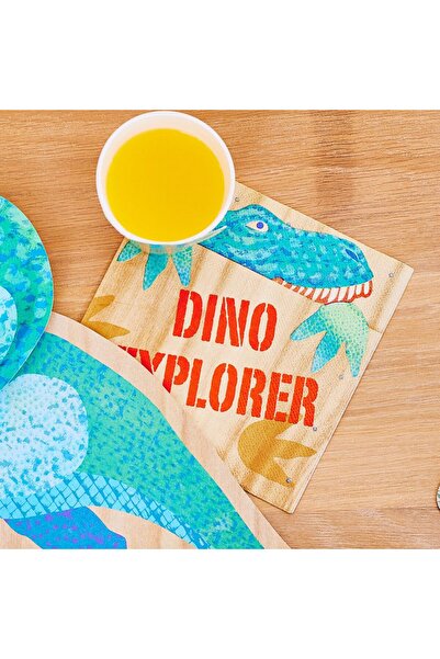 Party Pieces - Pachet de 16 șervețele pentru petrecere Dino Explorer