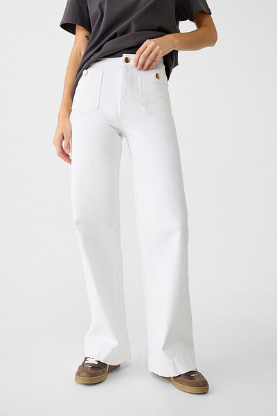 Stradivarius D77 Minimalist trousers with pockets