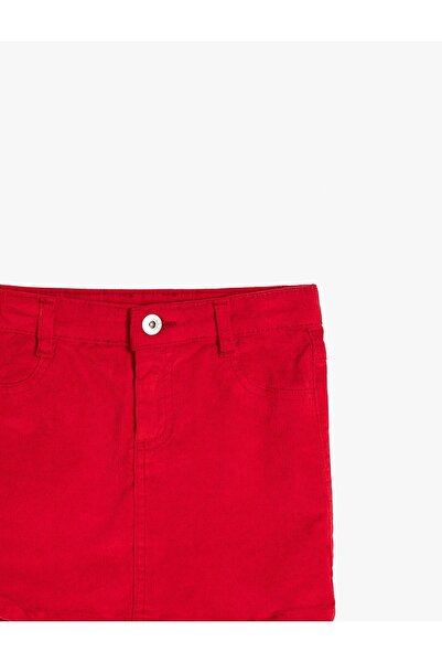 vyloo Girl's Short Linen Skirt, April 23 Skirt