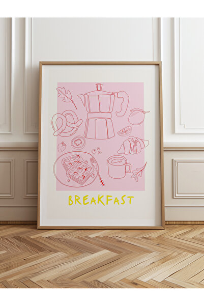 HOMEPACK Tekli Ahşap Çerçeveli Tablo Tek Parça Poster Tablo TK/867