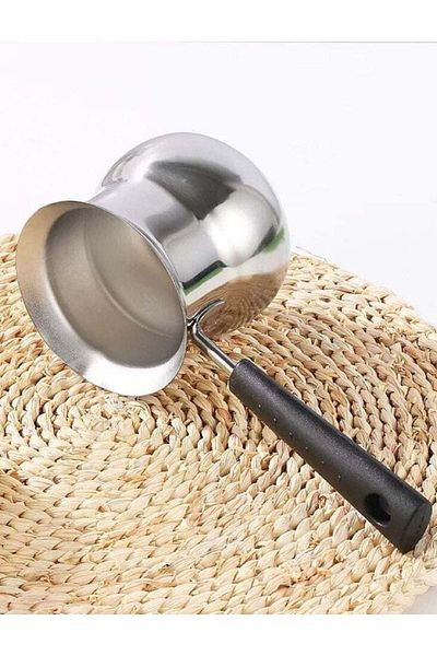 ALMUFARREJ stainless steel Turkish coffee warmer/ milk pot 180 ml