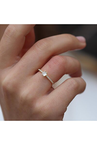 Necati Gün Mini Tektaş Gümüş Eklem Yüzük