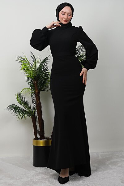 GİYZAMİLA Φόρεμα Lavin Crepe Μαύρο