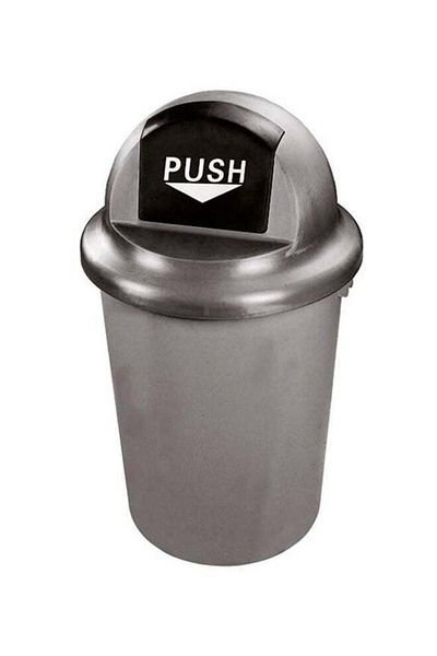 ALMUFARREJ Trash Can Silver 60Liters