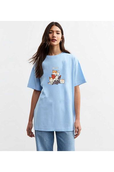 uyguntarz Μπλουζάκι Unisex Meow Printed Design