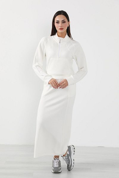 Aisha's Design Relaxed Fit - Elastic Waist and Pocket Skirt, Etk-06