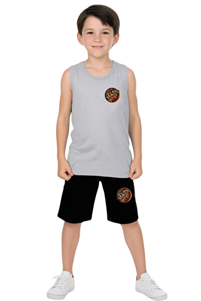 FYK COLLECTİON Космічний астронавт з принтом, футболка на бретельках та шорти...