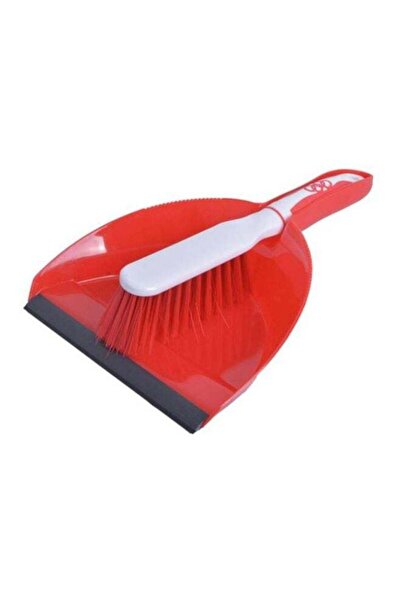 ALMUFARREJ Brush And Dustpan Set Red/White/Black 22centimeter