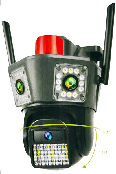 APRONX APX-WPG490 9Mp 3.6mm Üç Kamera 42 Led Wifi PTZ