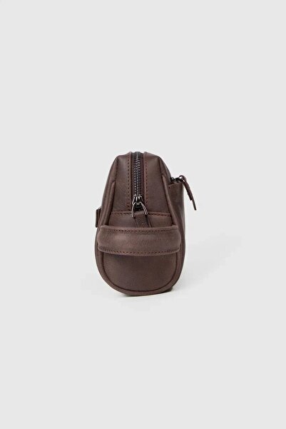 MORCA Hazelnut Patterned Genuine Leather Hand Portfolio Bag