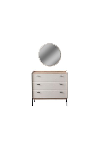 Vivense Lanis Şifonyer Ve Aynası, 3 Çekmeceli