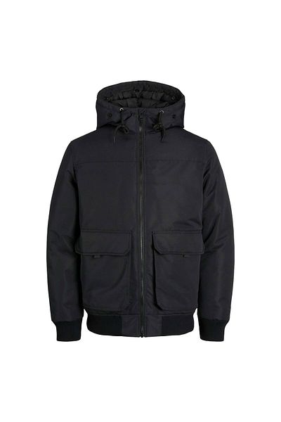 Jack & Jones Ανδρικό μαύρο παλτό Construct ( 12263838 -Β)