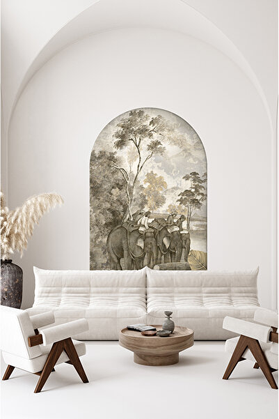poster marketi Kendinden Yapışkanlı Duvar Kağıdı - Doğa Temalı Fil Deseni