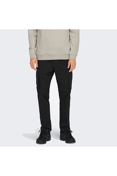 Only & Sons ONSCOMMON CARGO 0182 PANT NOOS Ανδρικό μαύρο φούτερ - 22029759