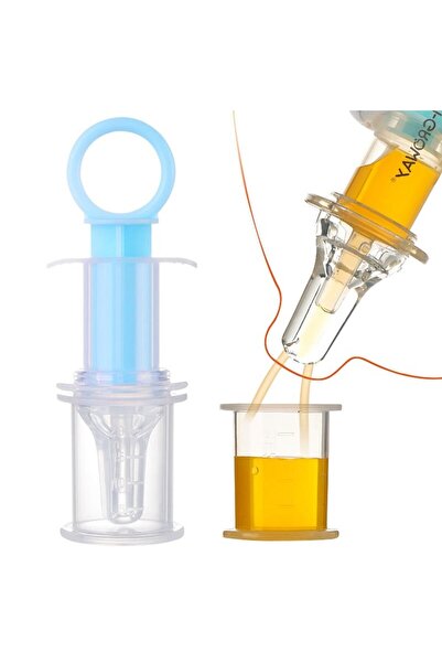 Zigver موزع أدوية ذكي للأطفال، مصاصة قطارة زرقاء، مستلزمات تغذية الطفل