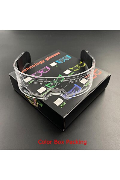 Zigver Müzik Bar Ktv Için Yeni Renkli Led Işıklı Gözlük Plastik Led Gözlük Pa...