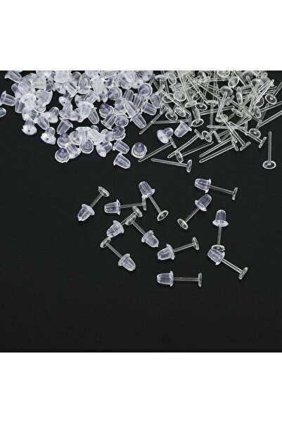 Choice 150 زوجًا من الأقراط البلاستيكية غير المرئية مقاس 5 مم، دبابيس فارغة ذ...