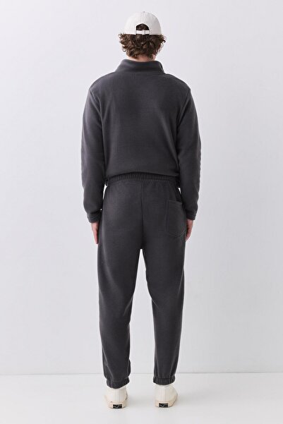 Trendiz Men's Polar Fleece Sweatpants Anthracite 2043 Model Shoes