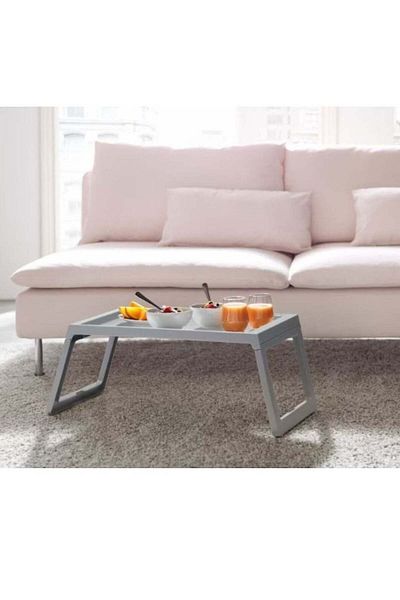 ALMUFARREJ Bed Tray Grey For Multiple Uses