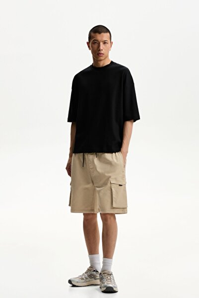 Bershka Jogging fit kargo bermuda