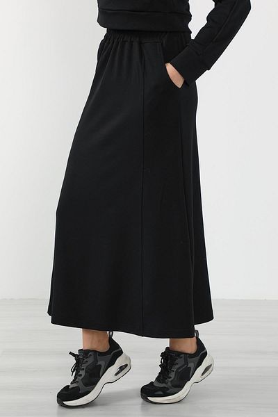 Aisha's Design Relaxed Fit - Elastic Waist and Pocket Skirt, Etk-06