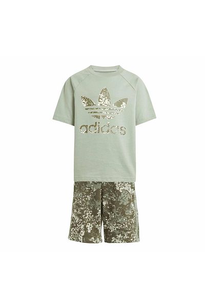 adidas Jj0274-C Short Rabbit Tee Set Children's T-Shirt and Khaki
