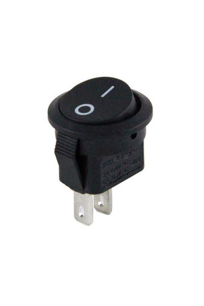Powermaster Mini Round 2 Pin Non-Illuminated On-Off Switch Ic-134E