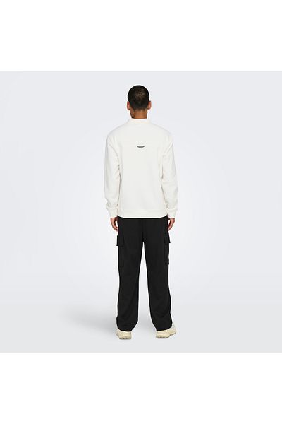 Only & Sons Ανδρικό φούτερ Abbott Cream Polo (22030633-CD)
