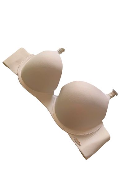 F.K 381 Model Ecru Bra - Underwire, Supportless, and Laser Cut