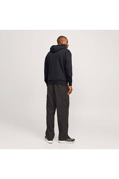 Jack & Jones Ανδρικό μαύρο φούτερ Caleb Varsity (12256521-B)