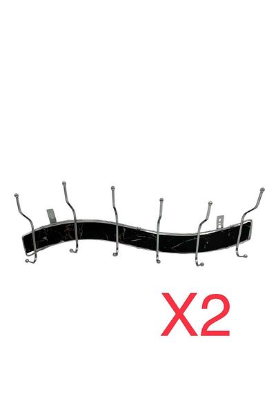 ALMUFARREJ 2 Pieces Wall hanger for clothes made of steel