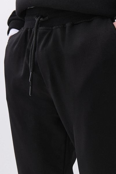 Trendiz Unisex Εποχιακή Φούτερ με Ελαστικά Πόδια Μαύρο 2044