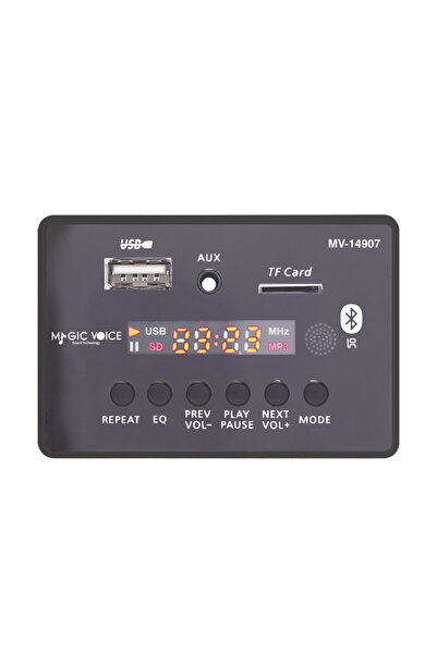MagicVoice MV-14907 USB-SD-AUX-Bluetooth Kumandalı Ekranlı Oto Teyp Çevirici ...