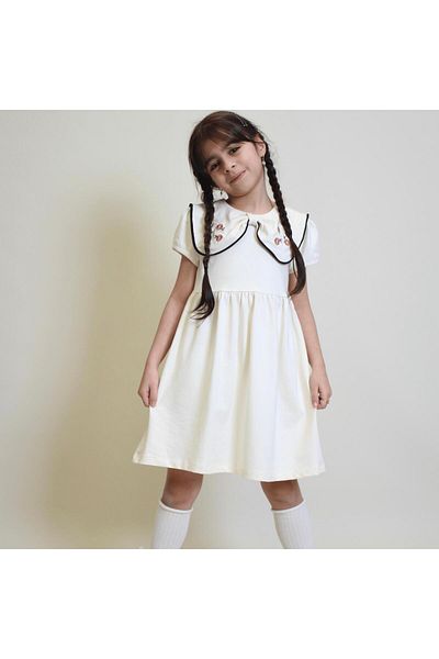 OZZY KİDS Girl's Collar Dress