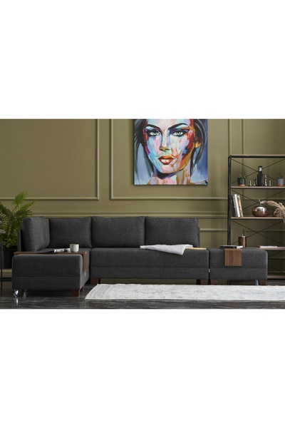 Vivense FLY YATAKLI KÖŞE KOLTUK, ANTRASİT, SOL KÖŞE